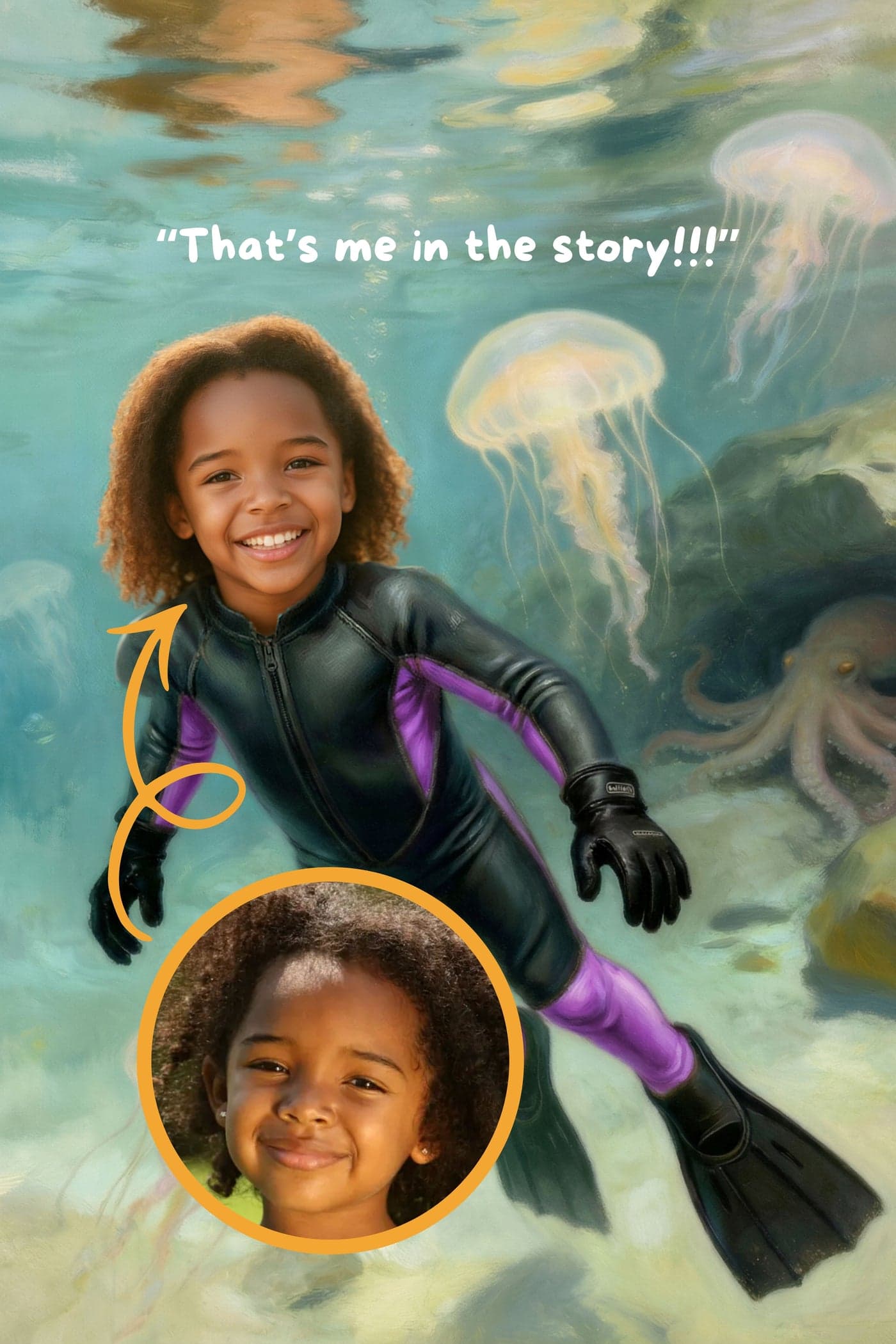 “That's me in the story!” — from photo to illustrated page